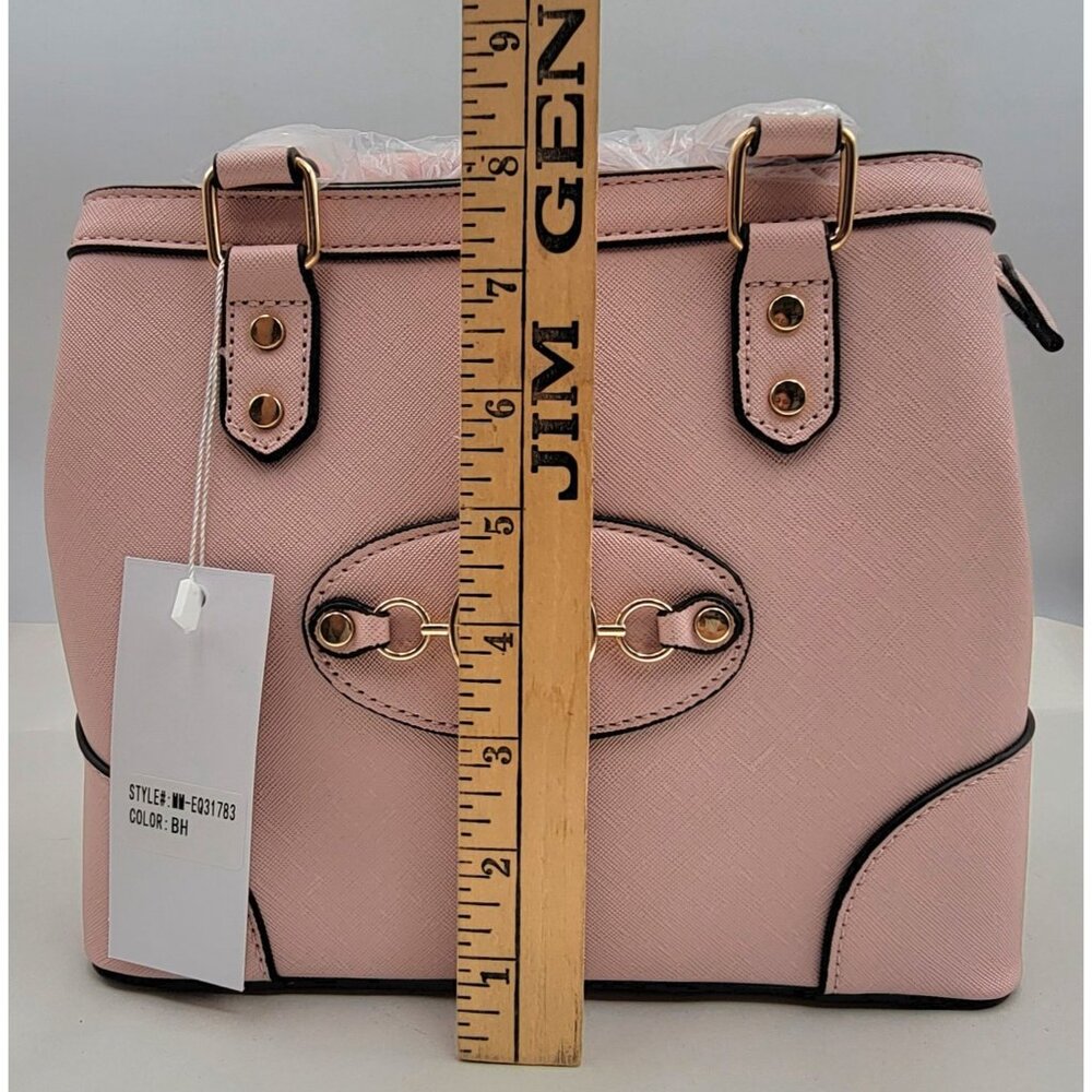 Marilyn Monroe Pink Handbag Small Faux Leather Gold Accents New - Picture 11 of 13
